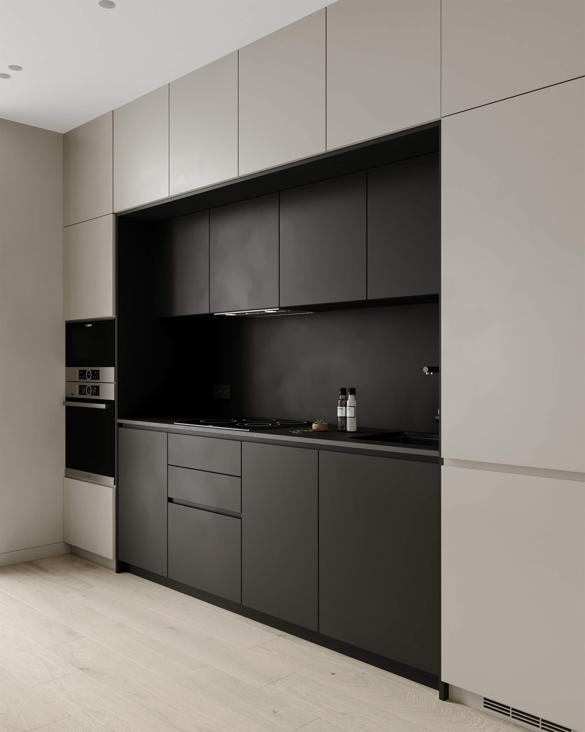 Кухня-студія дизайн інтер'єру ЖК Рибальський